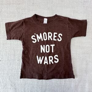 S'Mores Not Wars Brown Graphic Tee VGUC 2